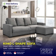 L-Shape Sofa Set / KIMO Sofa/ Fabric Sofa / Homestay Sofa / Relax Sofa - Flexidesignx