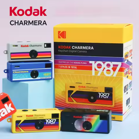 1 PCS Kodak Charmera Keychain Digital Camera 35MM/F2.4 Mini Digital Camera 1987 with Flash 5Colors R