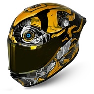 Full Face HELMET | SKJ Bumblebee PatternFALCON | Premium Helmet, Handsome, Modern Package, SNI