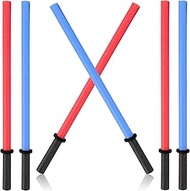 Set of 6 Pool Noodles Foam Light Sabre Toy Swords - Kids Bulk Party Favors - Ideal for Pools, Backya