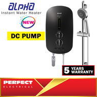 Alpha SMART 18i Instant Shower Water Heater with DC INVERTER Silent Pump 18 i (BLACK)