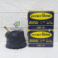 INNER TYRE 14X2.50 LUCKY STONE SELIS ELECTRIC BIKE BENDED VALVE 14X250 14 X 2.50 250 DIN GOOD YEAR E