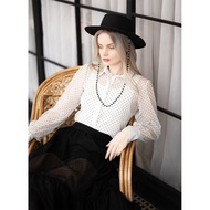 Plains & Prints | Emily In Paris Cecile Hat W/ Pearl Lanyard (Black)