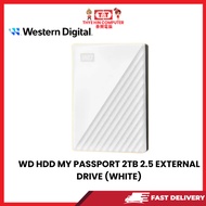 WD HDD MY PASSPORT 2TB 2.5 EXTERNAL DRIVE (WHITE)