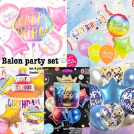 Balloon set decoration happy birthday foil balloon birthday decoration set