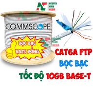 Commscope AMP CAT6A FTP Network Cable Pure Copper Core, Anti-Interference Silver Coated, Speed 10GB 