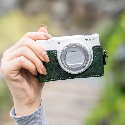 Handmade leather camera protective case for Sony zv1II /zv1m2f protective case zv1II /zv1m2f retro c