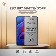 ESD TEMPERED GLASS SPY MATTE REALME C51 C53 C67