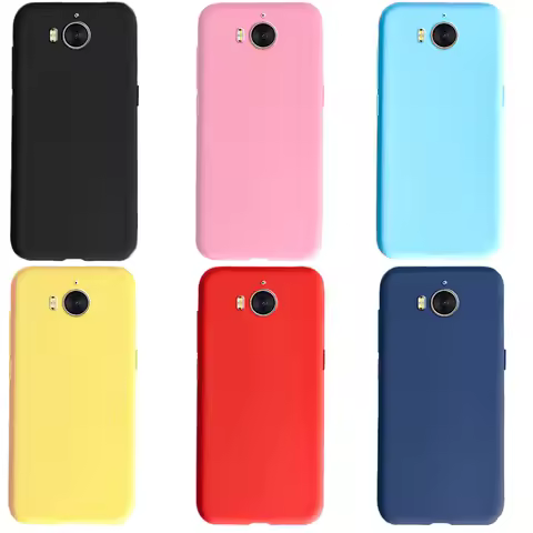 Phone Case For Huawei Y5 2017 Mya-l22 Mya-u29 Huawei Y6 2017 Cover Silicone Soft Candy Color Back Co