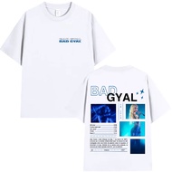 COD Bad Gyal Album Tour Double Sided Print Graphics Tees Oversized Mens Hip Hop Tshirt Casual Style 