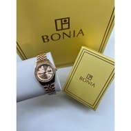 [ PREMIUM ITEMS✅] BONIA Jam Tangan Wanita Stainless Steel Rosegold Ladies Luxury Women Watches with 