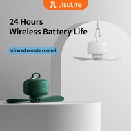 JISULIFE Ceiling Fan USB Rechargeable Portable Household Electric Hanging Fans with Remote Control