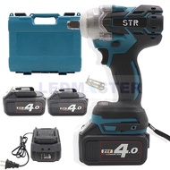 บล็อกแบต STR 21V แรงบิดดีมาก เกรดดีกว่าของถูก แบตก้อนใหญ่ 2 ก้อน STR บล็อกแบต บล็อกไร้สาย 21V