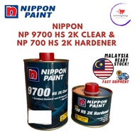 Nippon NP 9700 HS 2K Clear 1L & NP 700 HS 2K Hardener 500ml 2:1