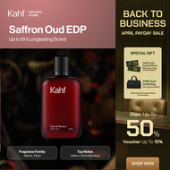 Kahf Saffron Oud Eau de Parfum 100 ml Long-Lasting Fragrance (EDP) - Saffron and Oud Scent - Wangi T
