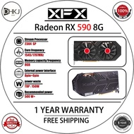 USED XFX RX 590 8GB 2304SP Graphics Cards 8GB ETH AMD Radeon RX590 Ethereu Video Screen Cards GPU De