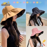 EMILEE Bucket Hat Outdoor Sunscreen Portable Anti-UV Panama Hat Sun Hat