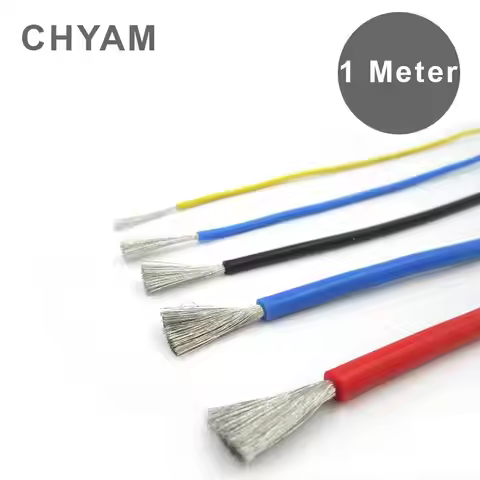 One Meter Silicone Wire Heat-resistant Cable Soft Silicone Wires 12AWG 14AWG 16AWG 18AWG 20AWG 22AWG