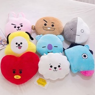 Ready Stock BTS Face Cushion Pillow Stuffed/Bantal Lembut Gebu/Toy Cooky Tata Chimmy RJ Shooky/Banta