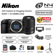 NIKON Z30 Mirrorless Camera NIKKOR Z DX 16-50mm & 18-140mm & 50-250mm Nikon Vlogger Essentials Nikon