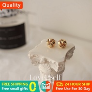 Hypoallergenic Infinity Stud Earrings Implant Grade Titanium Minimalist Hoops for Everyday Elegance