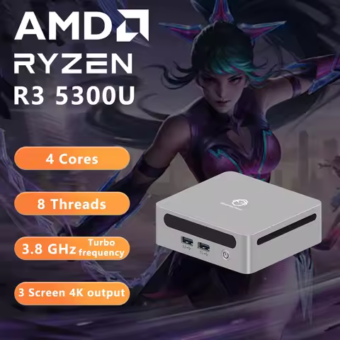 AMD Ren5000 5300U 5475U 5600H 5625U Windows 11 Ryzen DDR4 3200Mhz Wifi6 HDMI Mini PC Diy Gaming Comp