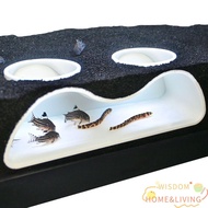 WISDOM Aquarium Decoration Tunnel Caves, Fish Tank Decoration Multifunctional Aquarium Underground T