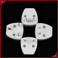 TI9P White 3 Pin Electrical Travel Socket Converter AC Power Plug Adapter US EU AU To UK HK
