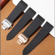 Compatible with Cartier Santos Watch Rubber Strap Santos 100Santos Silicone Bracelet Men25mm