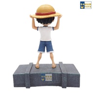 One Piece Action Figure Luffy Crying Crying Touch Head Anime 9Cm Do86