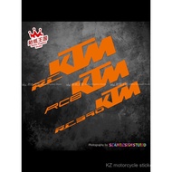 KTM RC8 RC200 RC390 Fuel Tank Body Reflective Sticker Decoration Modified Car Sticker Wheel Waterpro