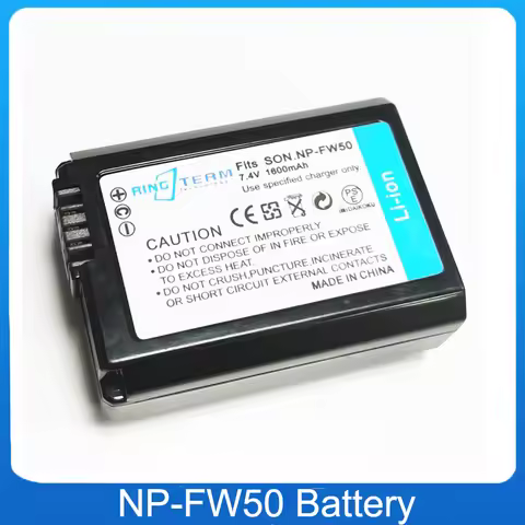 1PCS NP-FW50 Rechargeable Battery for Sony Alpha A3000 A3500 A5000 A6000 7 7R 7S 7II A7 A7R A7ZV-E10