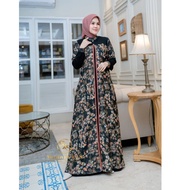 Stevia Dress By Madinah RAS Aswan Mix Jetblack Ottoman Material