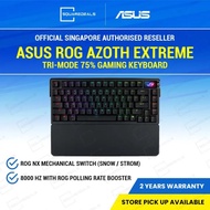 Asus ROG Azoth Extreme Tri-Mode 75% Gaming Keyboard NX Mechanical Snow Switch With OLED touch screen