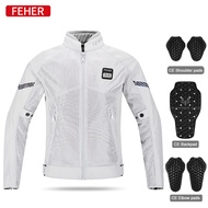 【Household groceries】 2023 New Summer Motorcycle Jacket Motocross Breathable Mesh With CE Certified 