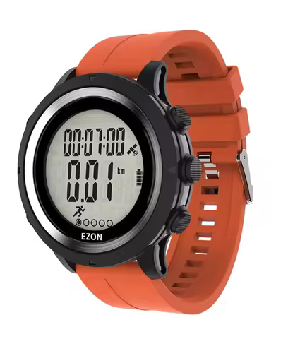 EZON T909C GPS Men's Digital Sport Watch with Optical Heart Rate Monitor Pedometer Calorie Counter C