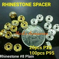 RHINESTONE SPACER 8MM