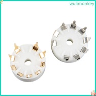 WU High-Quality Copper-Plated Tin-Phosphor Tube Sockets for 12AX7 12AT7 12AU7 ECC83 ECC82 E88CC 6922