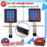 4X3 4X4 MATRIX ARRAY MEMBRANE KEYPAD / MATRIX BUTTON SWITCH FOR ARDUINO / STM / RASBERRY PII
