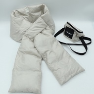 Max Mara 鴨羽絨 灰白色 圍巾