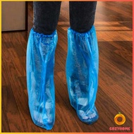 ถุงครอบรองเท้ากันฝน ถุงพลาสติกยาว ถุงพลาสติกกันลื่น สำหรับสวมรองเท้า (พร้อมส่ง) ถุงคลุมรองเท้า Disposable foot cover Cozy