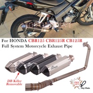 For Honda CBR125 CBR125R CB125R CBR 125 125R 2010 - 2016 Motorcycle Exhaust Full System Muffler Escape Front Middle Link
