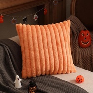 30x50cm/45x45cm/50x50cm/55x55cm/60x60cm Halloween Pillow Cover Orange Pillow Case Simple Solid Color