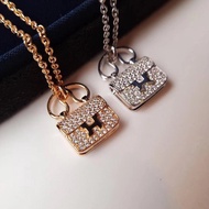 Daigou Grade Hermes Full Diamond Kangkang Bag Necklace