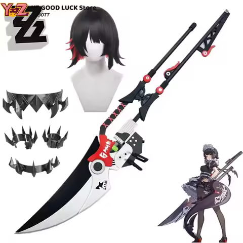 Game Ellen Joe cosplay props Zenless Zone Zero Cosplay Shark Scissors Wooden Props Anime Halloween P