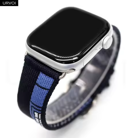 URVOI Faubourg Party Single Tour Band for Apple Watch Series 11 10 9 8 7 SE 3 Bleu Nuit durable jacq