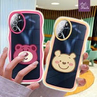 Strawberry Bear Avatar Casing ph Odd Shape for for OPPO A1 Pro/K A3/S A5/S A7/N/X A8 A9 A11/X/S A12/E/S A15/S A16/S/K A17/K 4G/5G Cute soft case Cute Girl plastic Mobile Phone