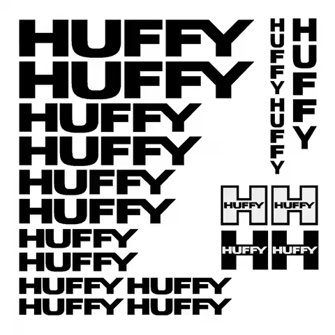 for HUFFY bicycle vinyl cut decal kit