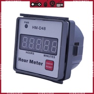 STA Hour Meter Gauge for Lawn Mower Generator HM-D48 Hourmeter 0‑999 99h 220V Timer