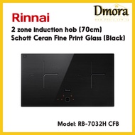 Rinnai RB-7032H CFB / RB-7032H CFG 2 zone induction hob (70cm) Schott Ceran Fine Print Glass